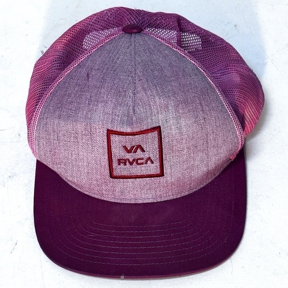 RVCA Tie Dye Acid Wash Purple Pink Snapback Trucker Skate Surf Hat Cap - Picture 1 of 9